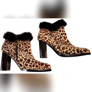 Summer Rio Leopard Booties 6.5